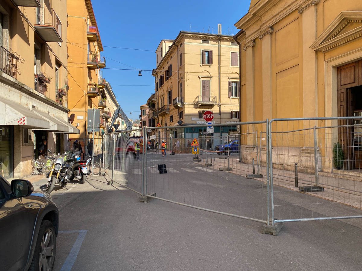 Cantieri Veronetta Via XX Settembre Filovia