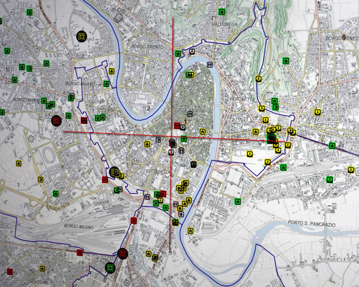 Mappa edifici abbandonati Verona
