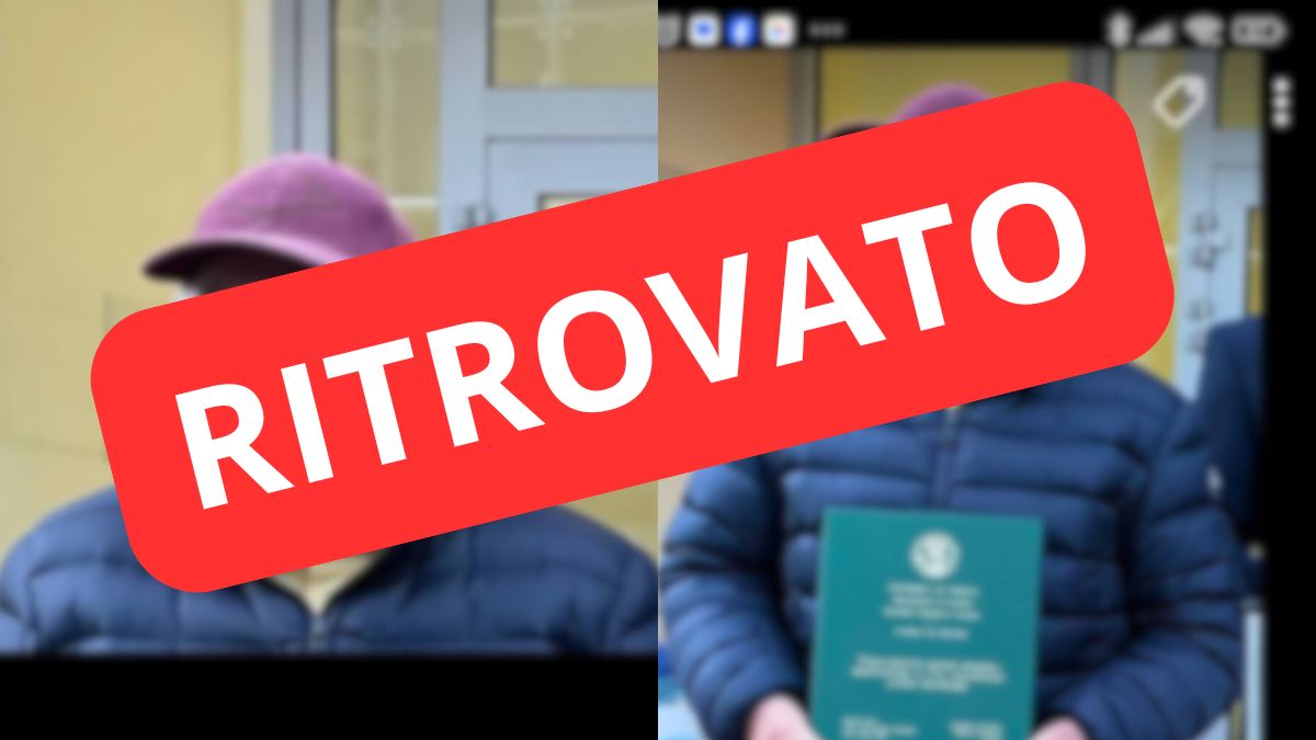 anziano scomparso ritrovato