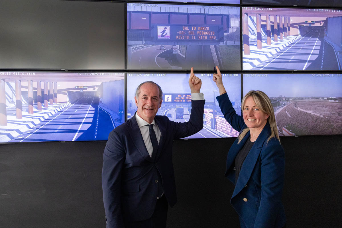 Luca Zaia ed Elisa De Berti pedemontana