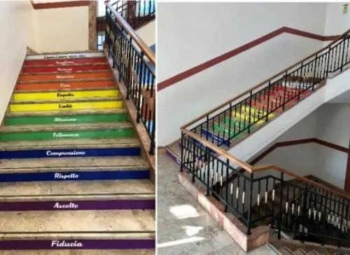 scala arcobaleno educandato agli angeli