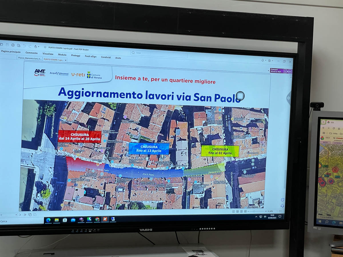 Cantiere Veronetta - Aggiornamento lavori via San Paolo