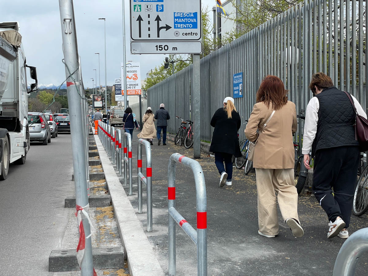 Lungadige Galtarossa - cantiere barriere marciapiede