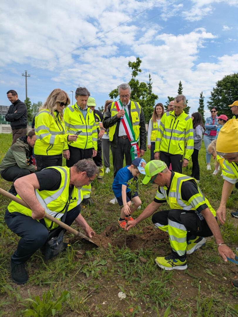 Inaugurazione parco Papa Francesco a Roveredo di Guà (27 aprile 2025)