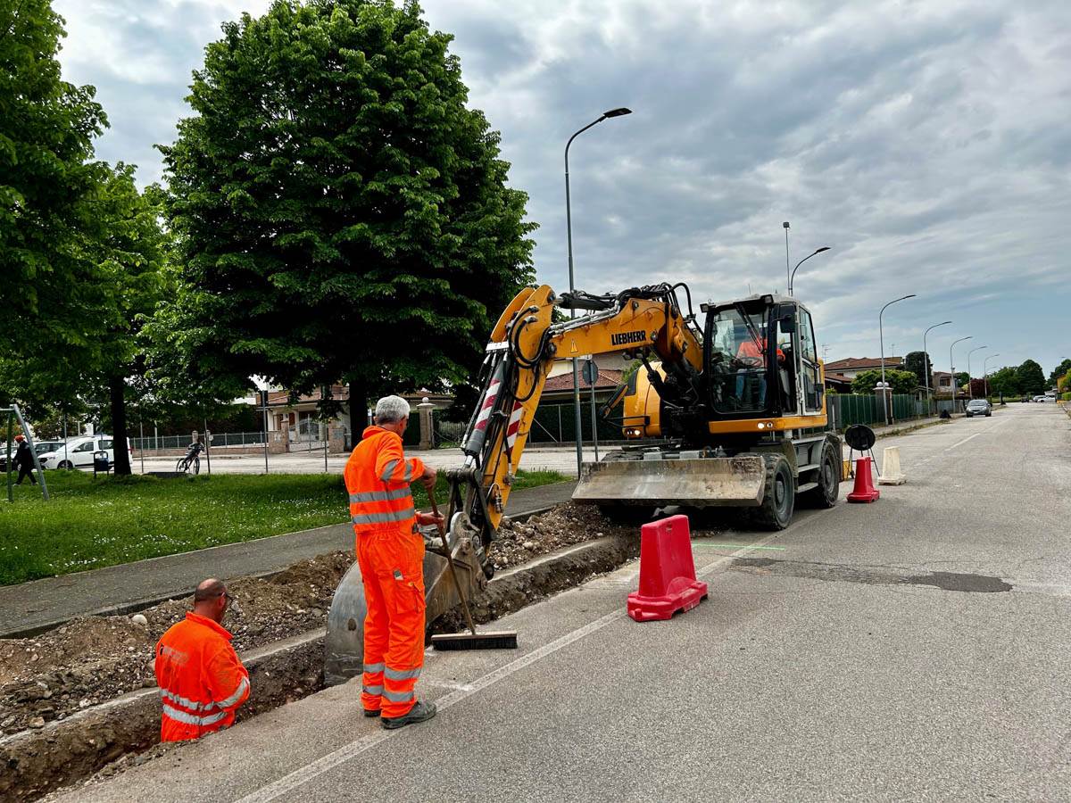 Villa Bartolomea - lavori Acque Veronesi