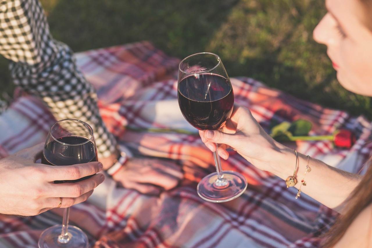 picnic vino rosso