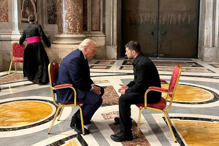 Funerale papa Francesco, incontro Trump e Zelensky