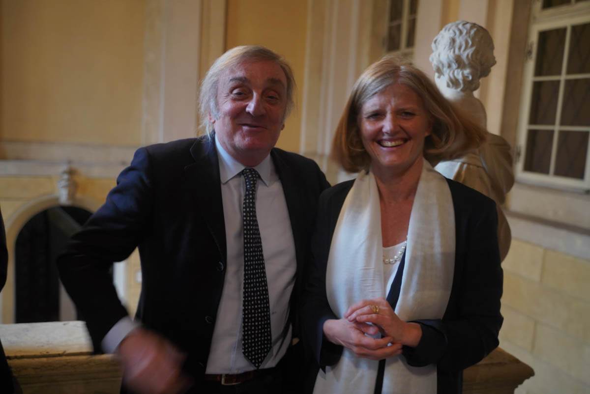 Chiara Leardini rettrice Università di Verona (2) con Pier Francesco Nocini