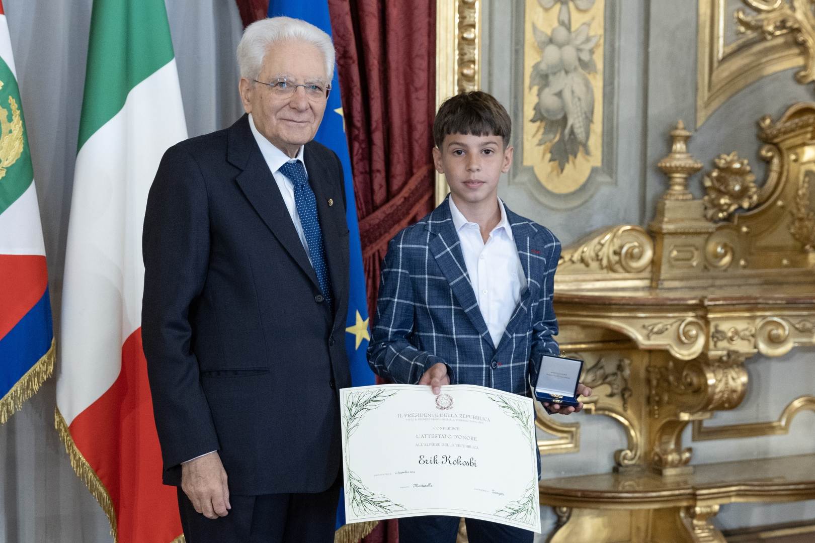 Erik Kokoshi Sergio Mattarella