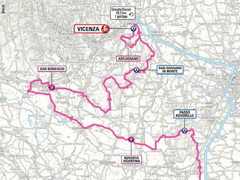 Giro d'Italia 2025 - tappa Rovigo-Vicenza