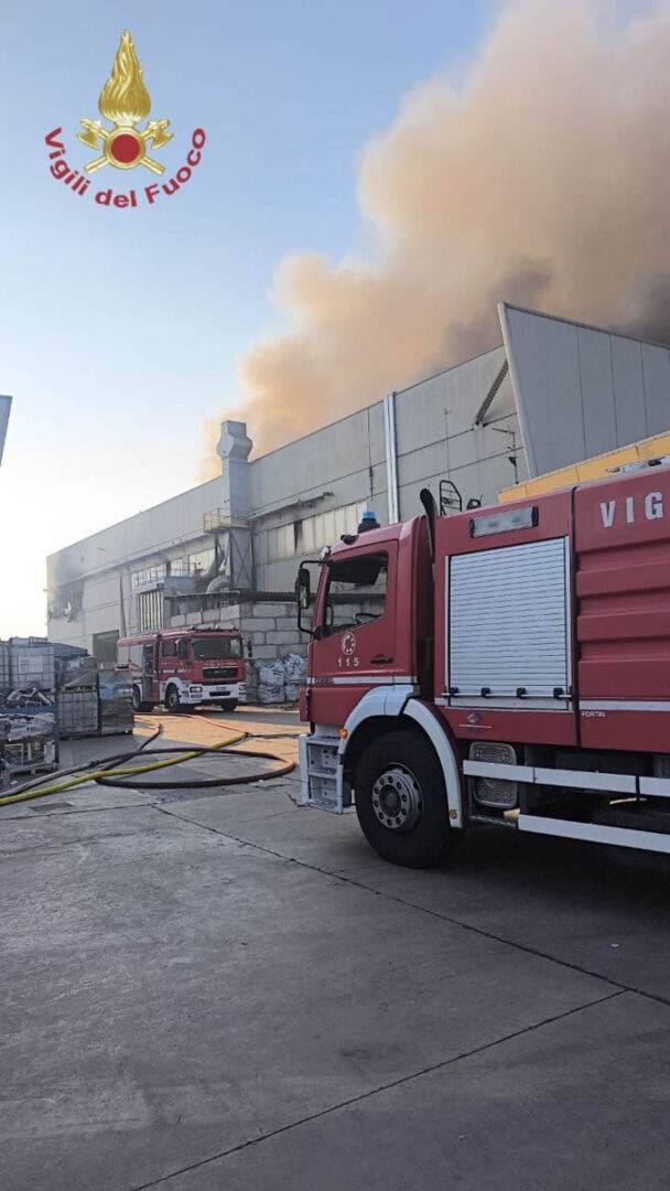 Incendio Angiari Stena Recycling