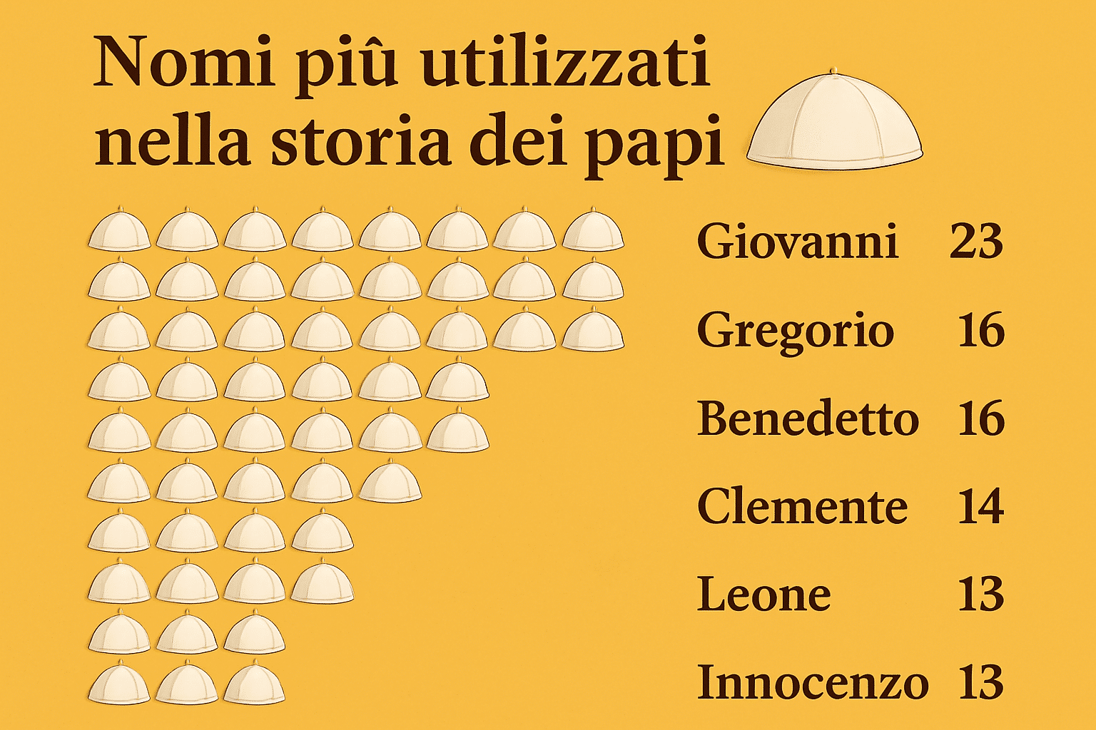 Nomi più utilizzati papa