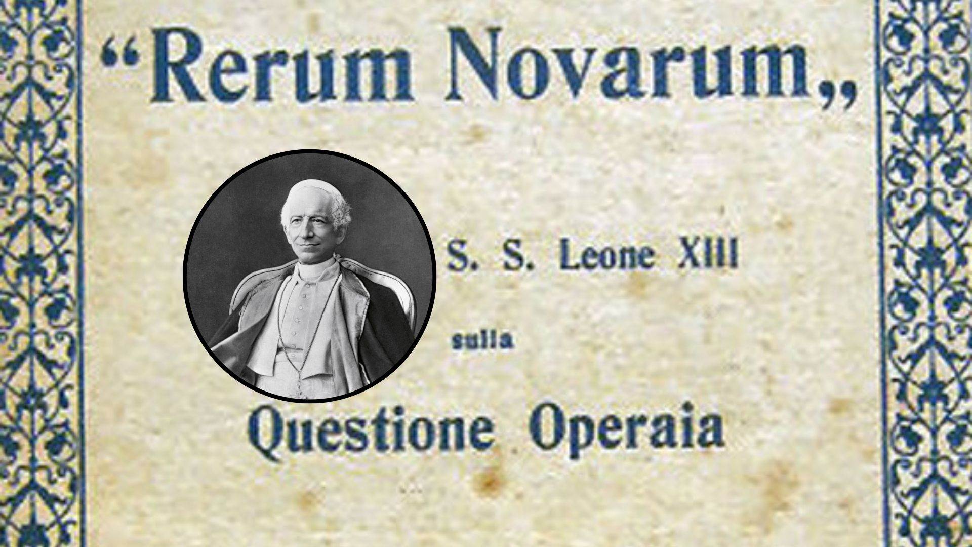rerum novarum papa