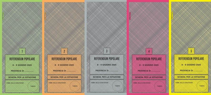 Schede Referendum 8-9 giugno