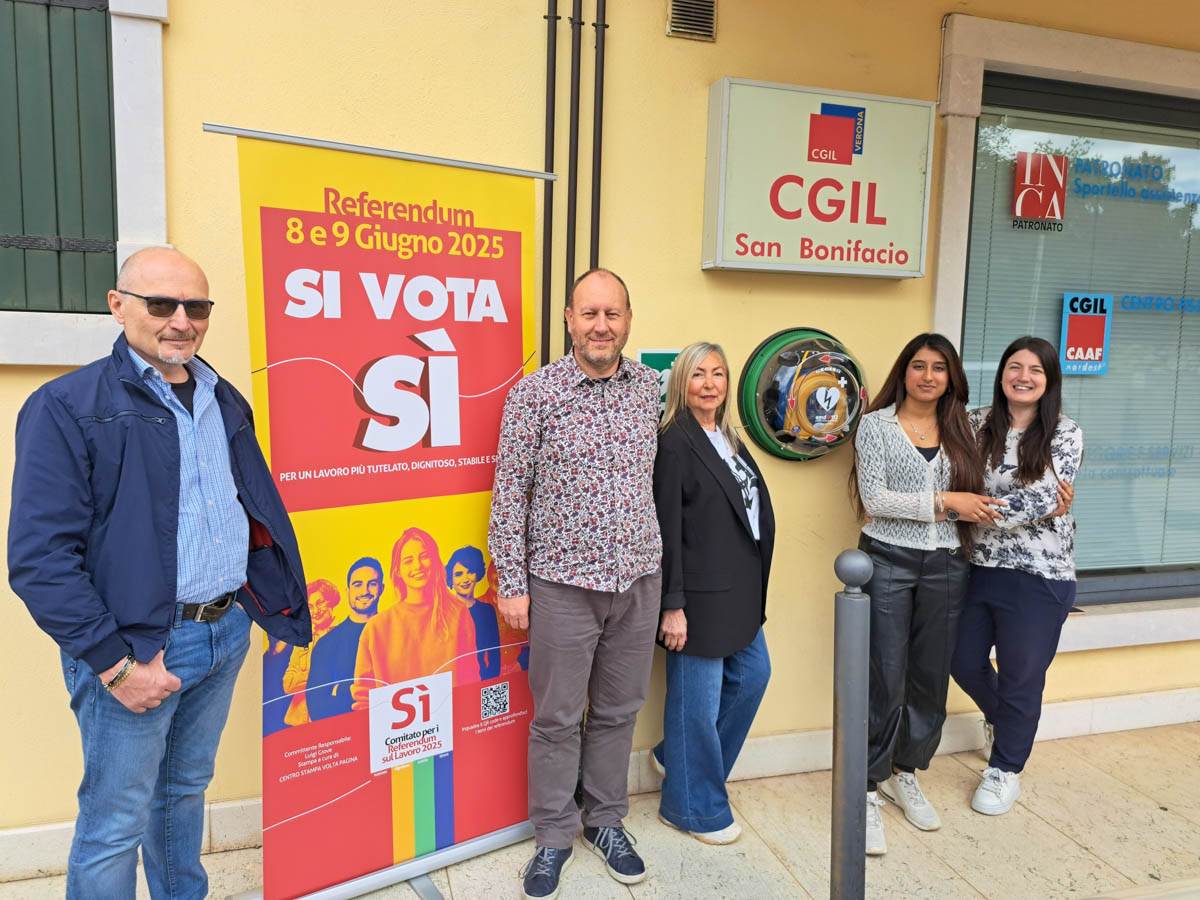 defibrillatore san bonifacio cgil