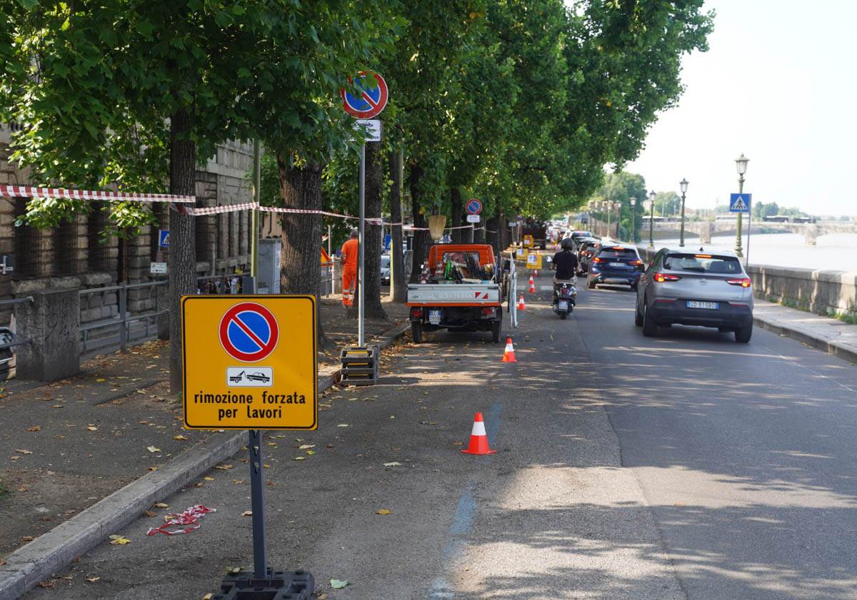 Cantiere Veronetta - lavori lungadige Pasetto