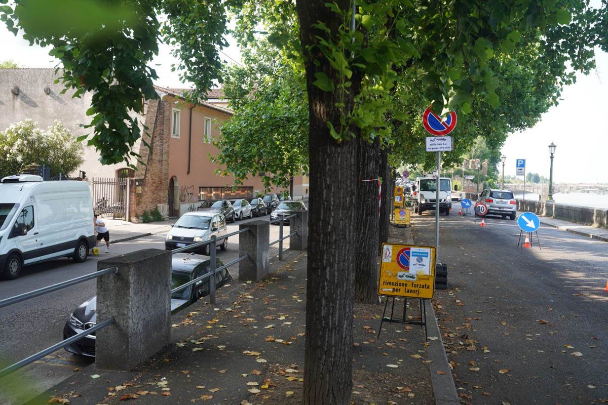 Cantiere Veronetta - lavori lungadige porta Vittoria e Pasetto