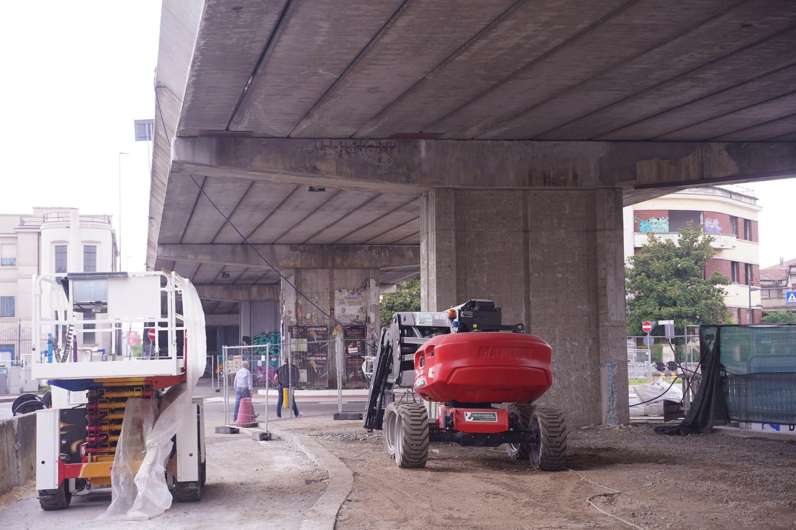 Cavalcavia viale Piave cantiere