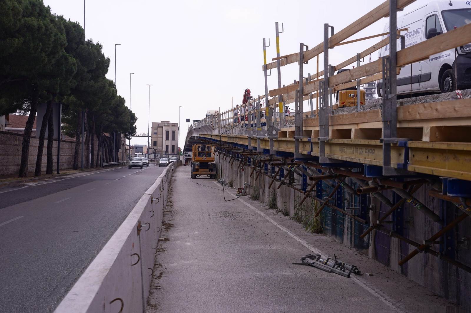 Cavalcavia viale Piave cantiere