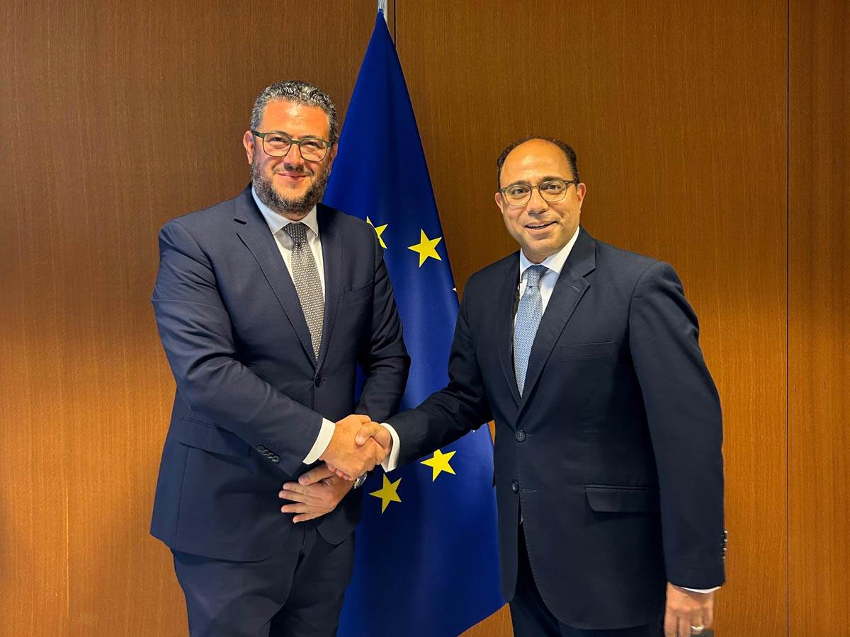 Daniele Polato e Ambasciatore Egitto UE Ahmed Abu Zeid