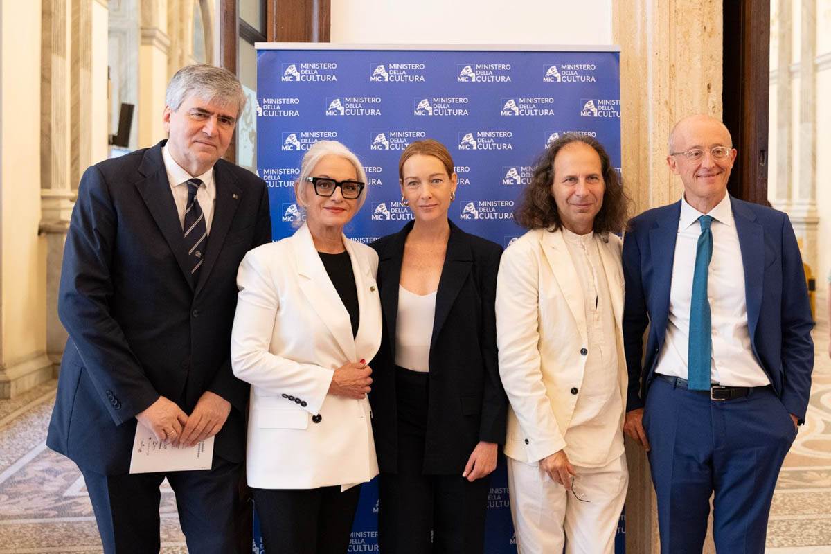 Nabucco Arena su Rai - presentazione Ministero Cultura - Mazzi, Gasdia, Capotondi, Poda, Zappi