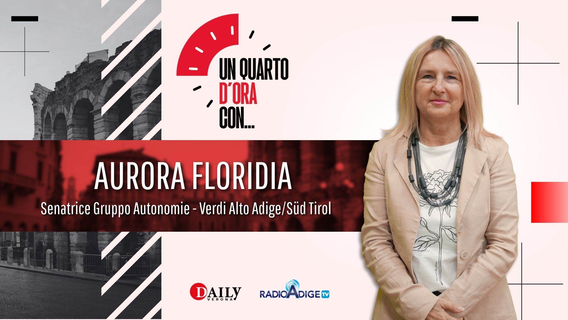 UN QUARTO D'ORA CON Aurora Floridia