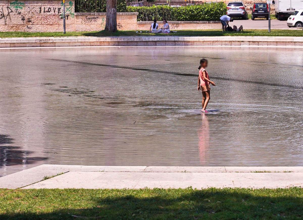 Torna l'acqua alla vasca dell'ex Arsenale di Verona (19 giugno 2025)