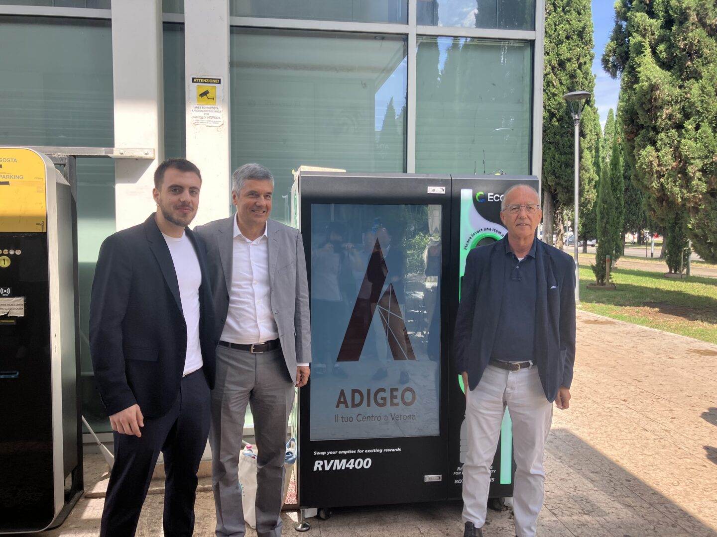 eco-compattatore parcheggio centro