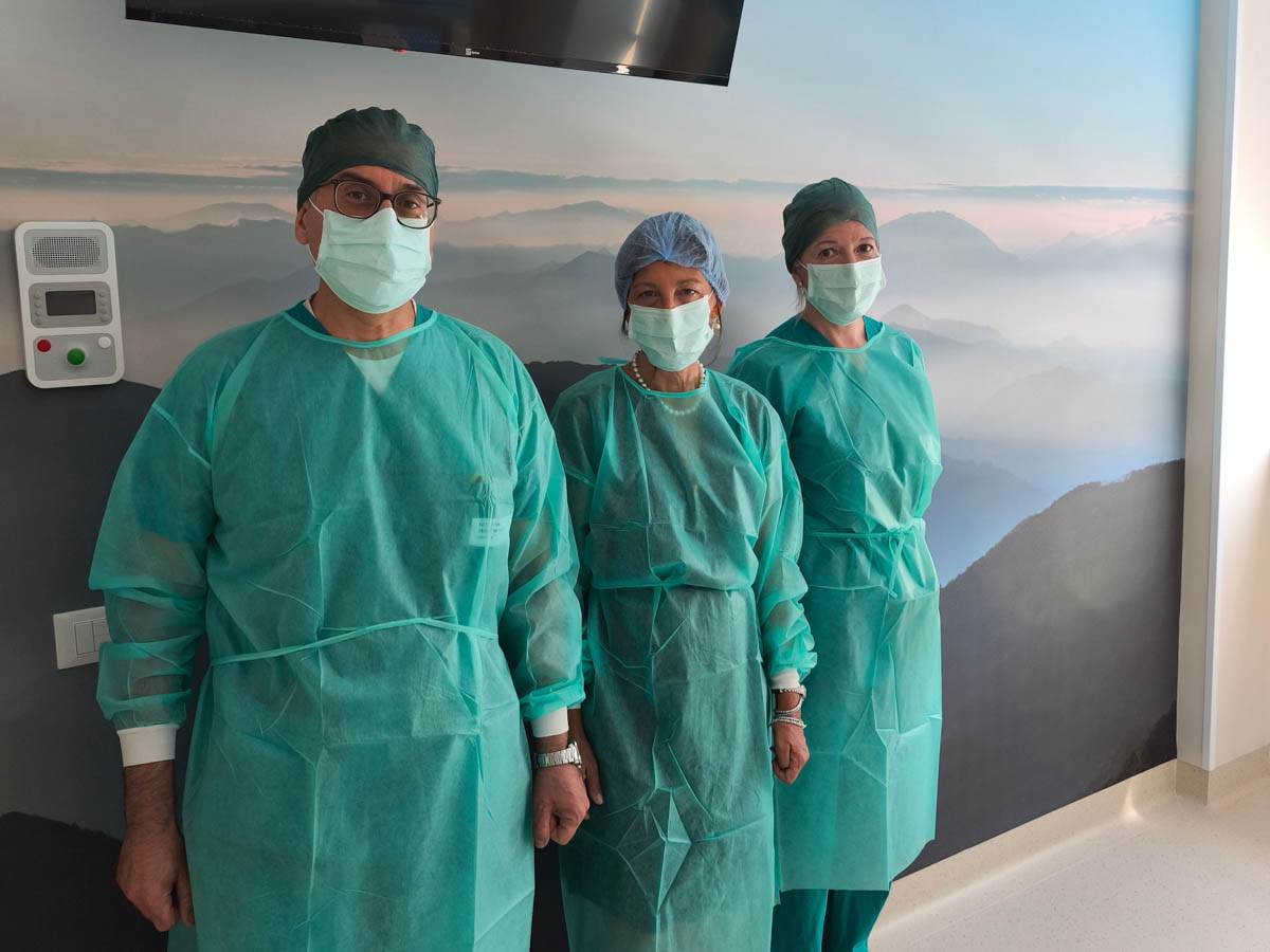 Aoui Verona - Nuovo centro trapianto midollo osseo - da sx Krampera Carlucci Tecchio