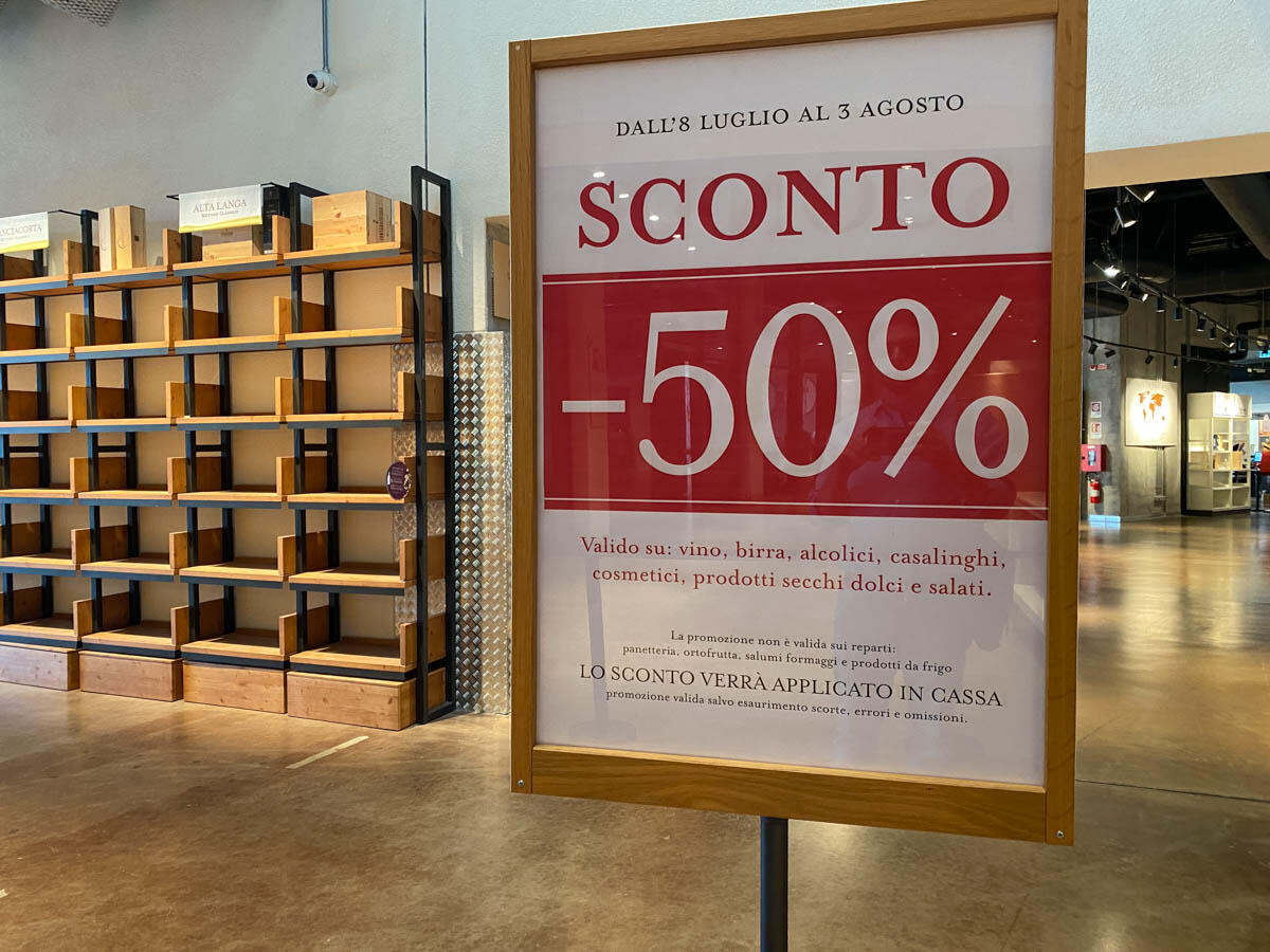 Eataly Verona verso la chiusura il prossimo 3 agosto 2025 (Foto 20 luglio 2025)