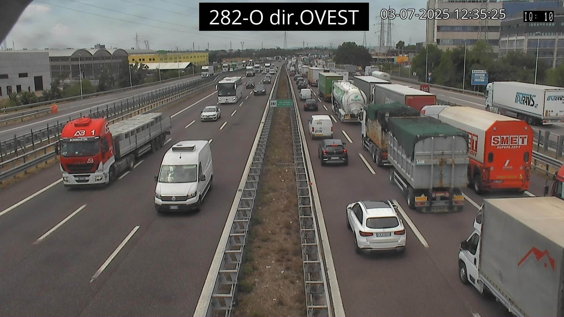 Traffico A4 Verona 03.07.2025