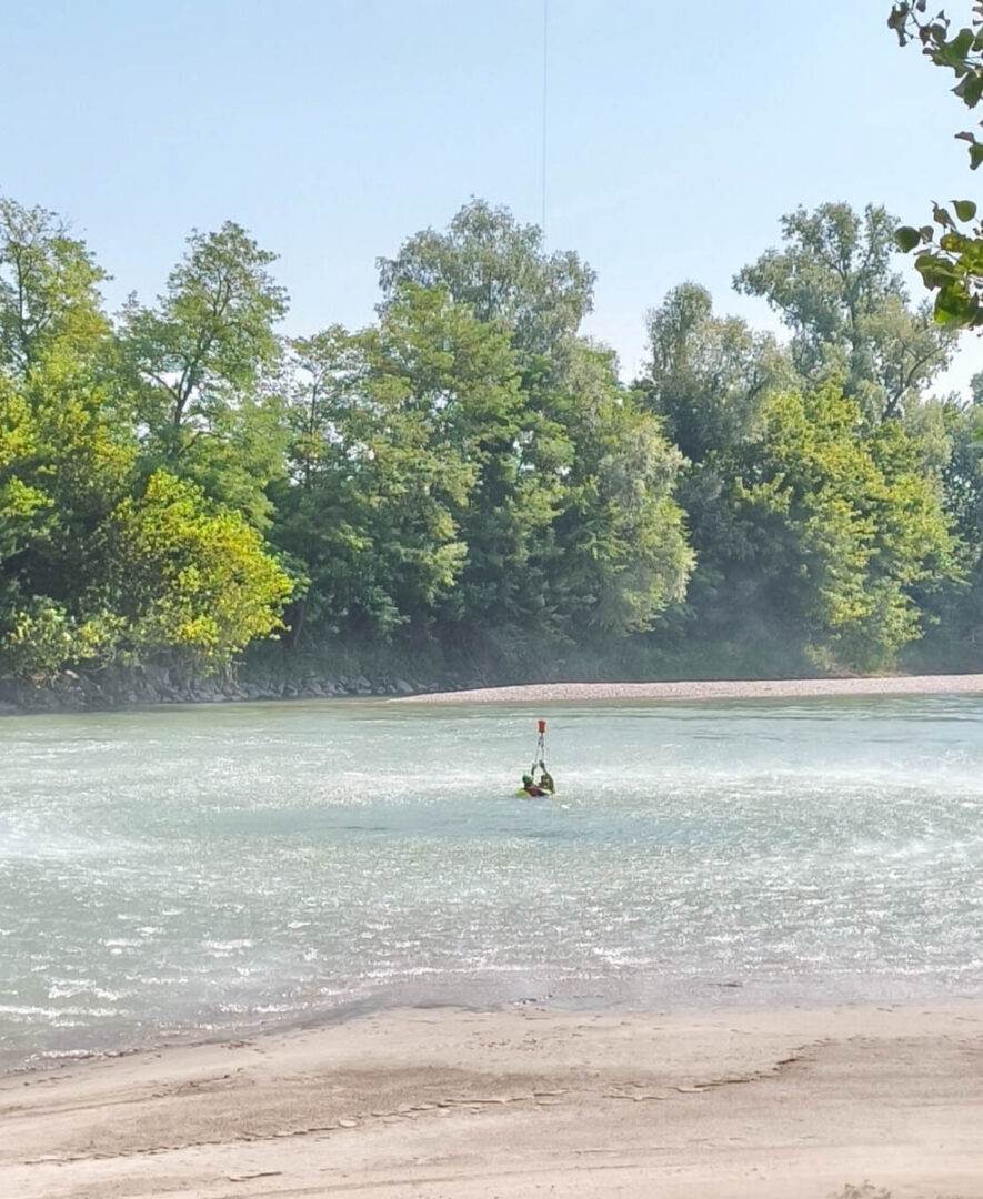 Addestramento SUEM 118 elisoccorso recupero Adige