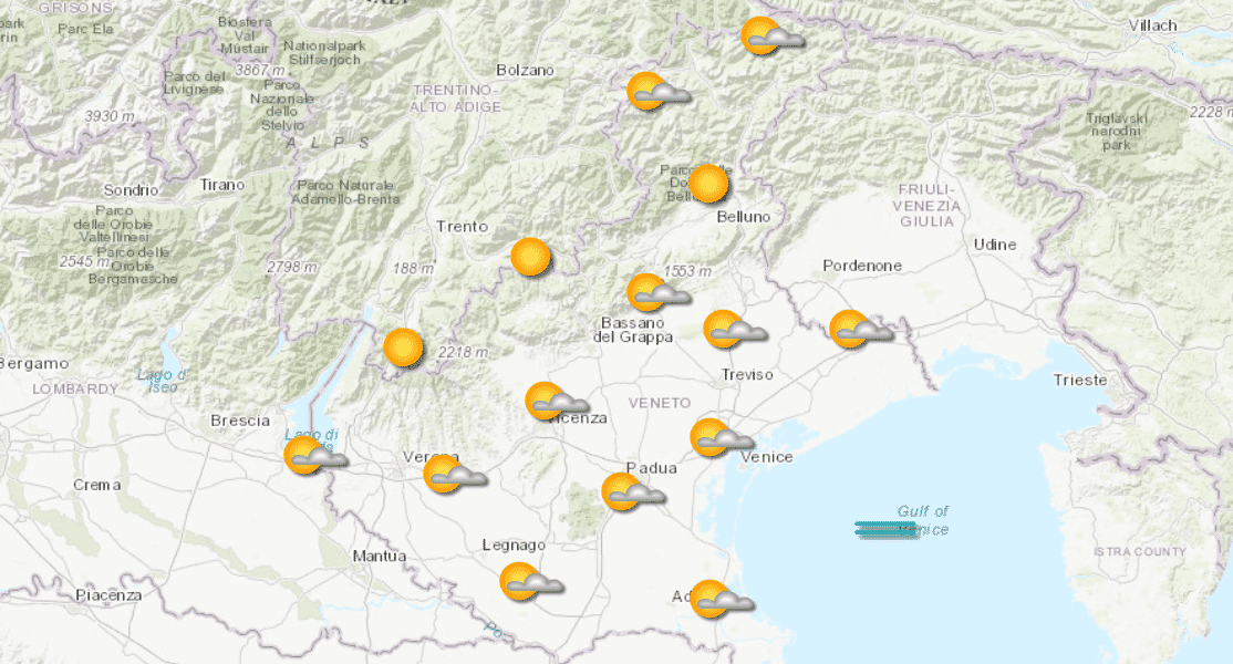 meteo 27 luglio 2025