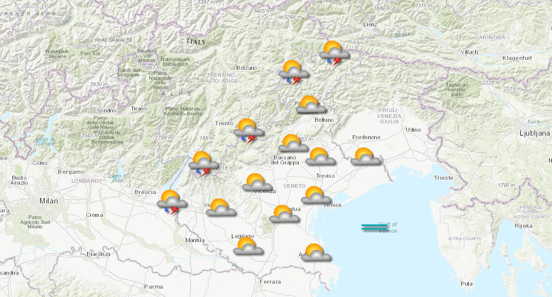 meteo veneto 21-07-2025