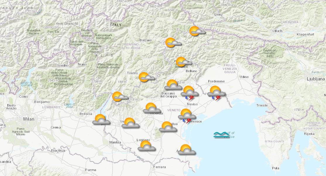 meteo veneto 22-07-2025