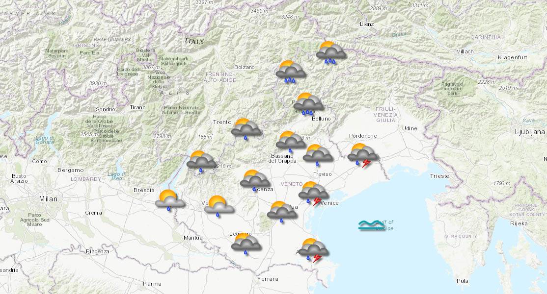 meteo veneto 26-07-2025