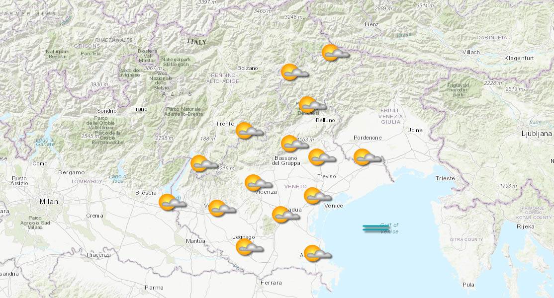 meteo veneto 30-07-2025