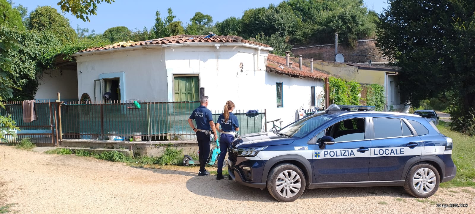 Breccia Cappuccini via Faccio blitz Polizia Locale Verona 2