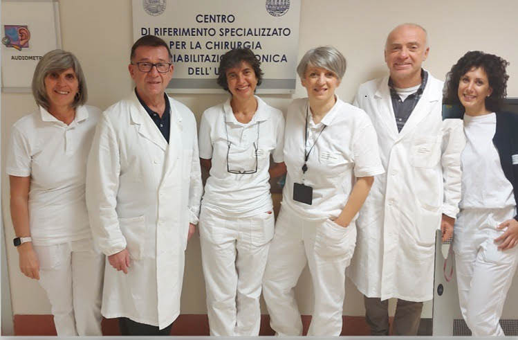 Otorinolaringoiatria Aoui Verona - da sinistra Tosi Carner Cecco Dalla Valentina Scapolo Vanti