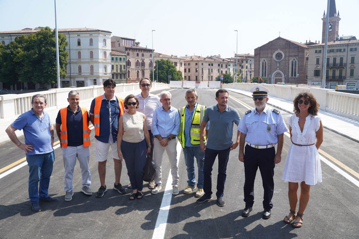La riapertura di Ponte Nuovo a Verona (13 agosto 2025)