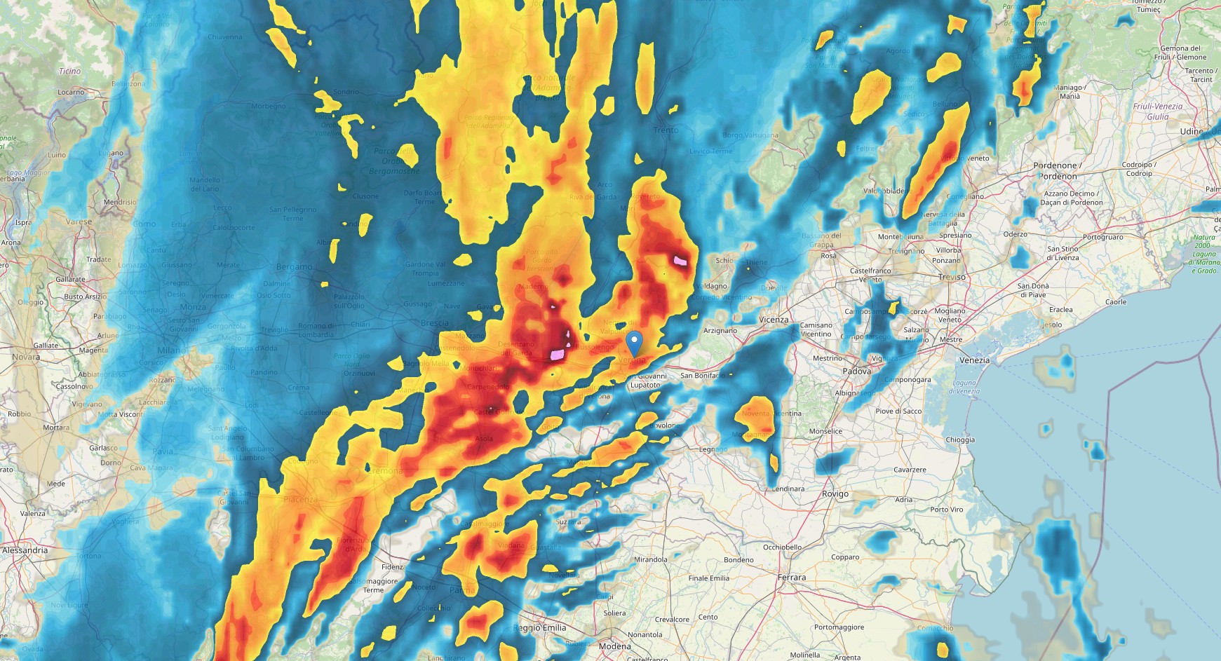 perturbazione verona 28.08.2025