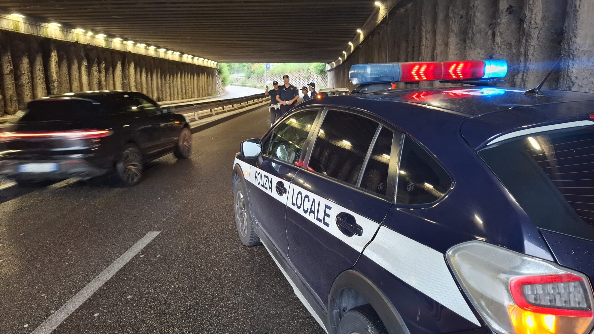 tangenziale nord carreggiata ristretta