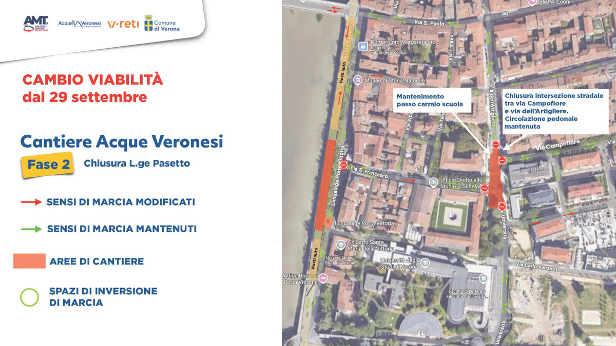 Cantieri Veronetta - situazione dal 29 settembre 2025