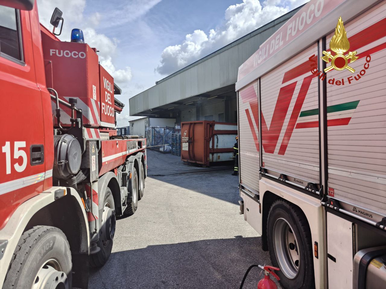 Compattatore San Pietro in Cariano Vigili del Fuoco