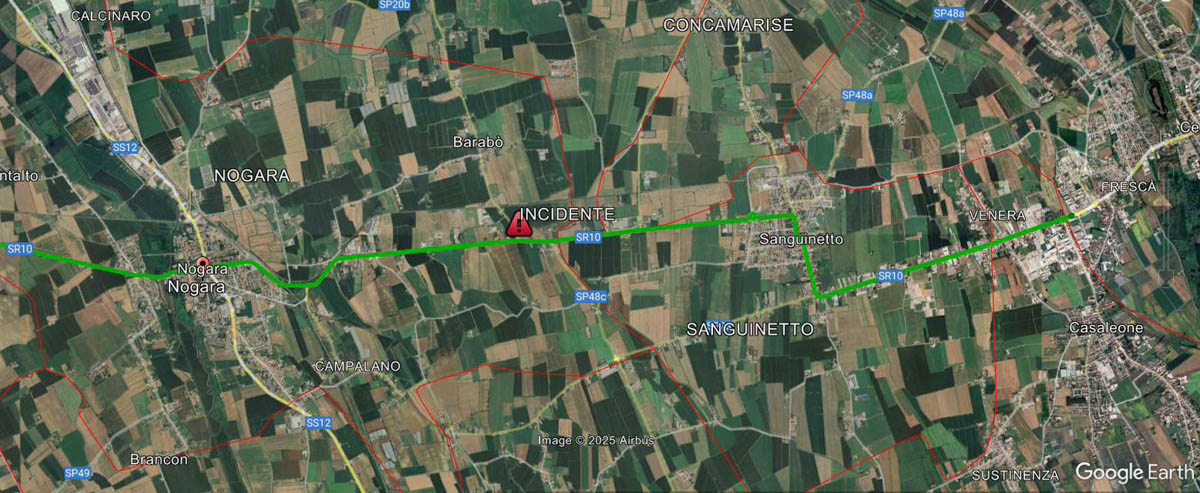 Incidente Nogara Veneto Strade