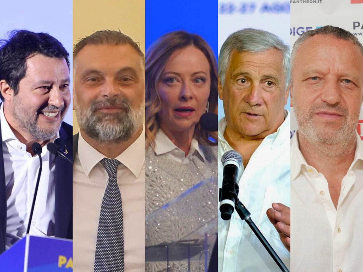 Salvini, De Carlo, Meloni, Tajani, Tosi