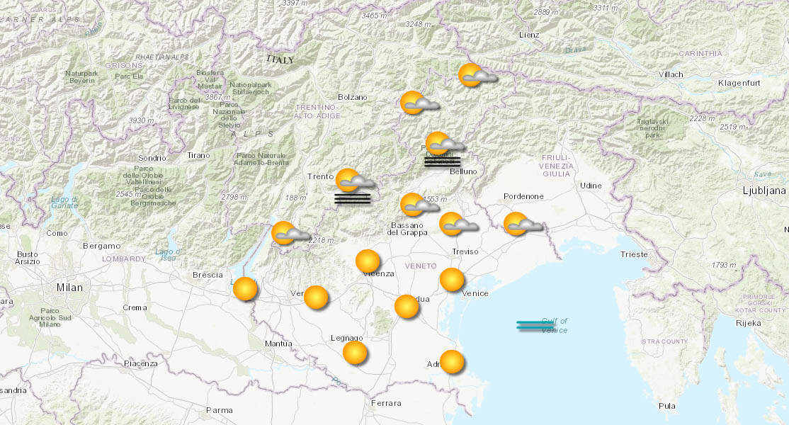 meteo veneto 15-09-2025