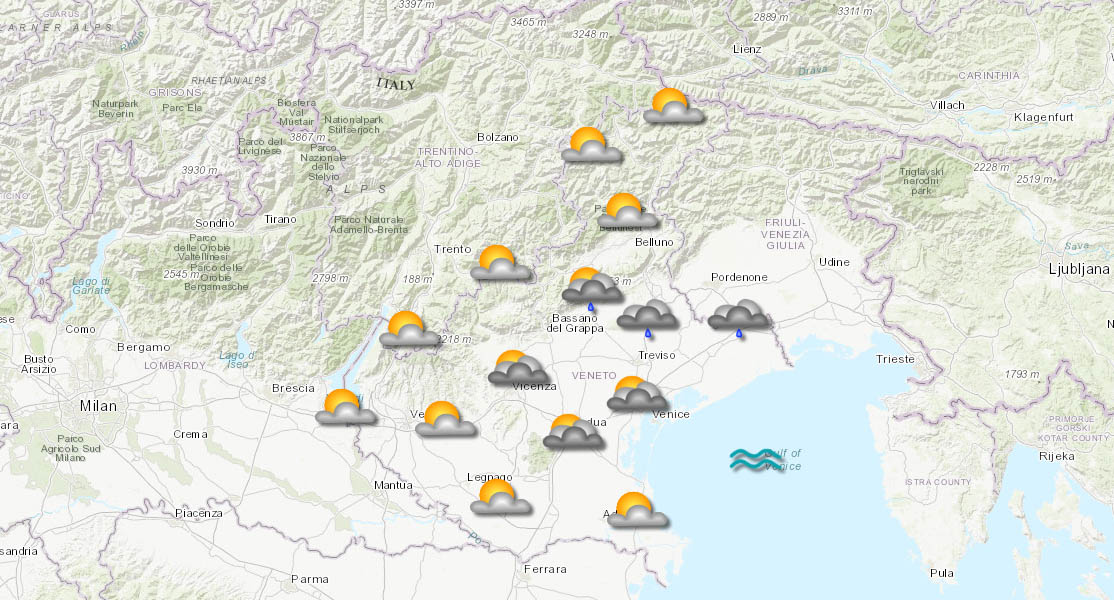 meteo veneto 30-09-2025