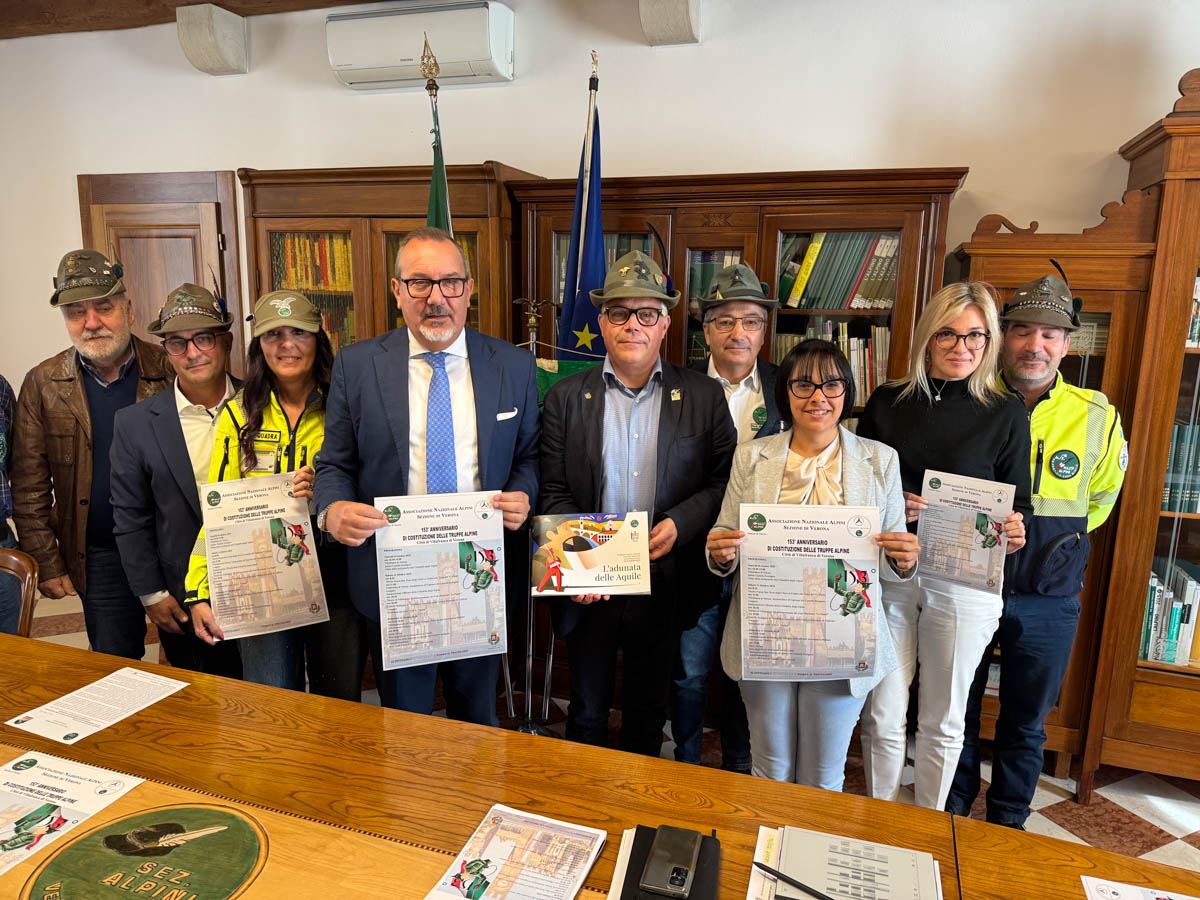ANA Verona celebrazioni Villafranca di Verona 153 anni truppe alpine
