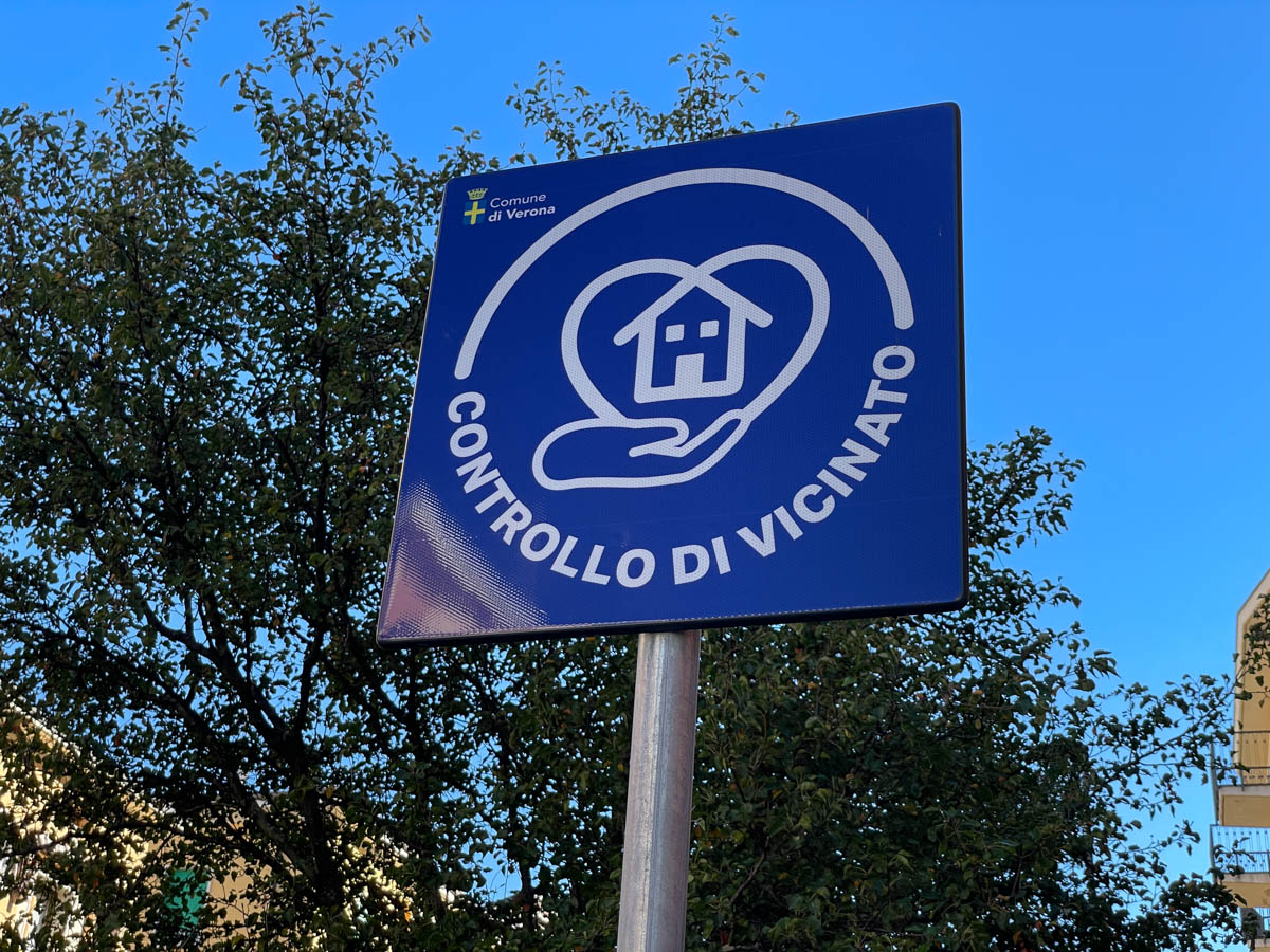 Segnale del Controllo di vicinato a Verona
